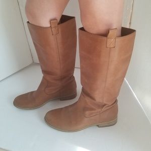 Mellow yellow brown tall boots size 39